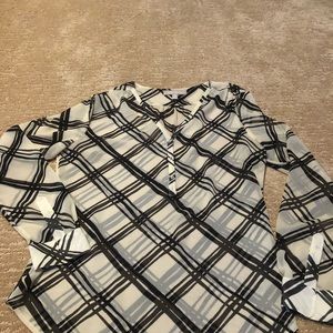 Banana Republic Woman’s Tan/Black Sheer Top